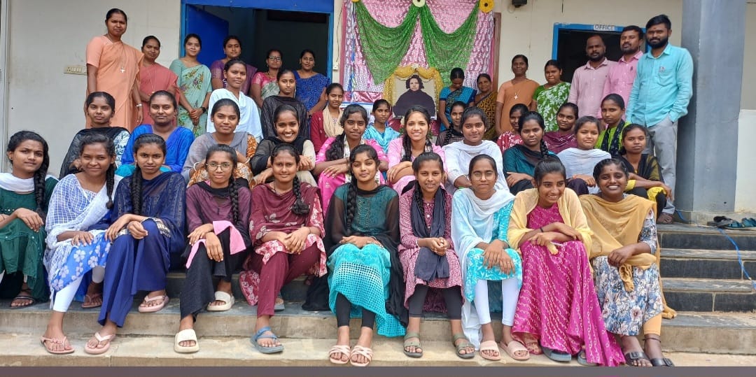 Girls students group